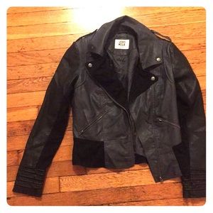 Vera Moda grey pleather biker jacket